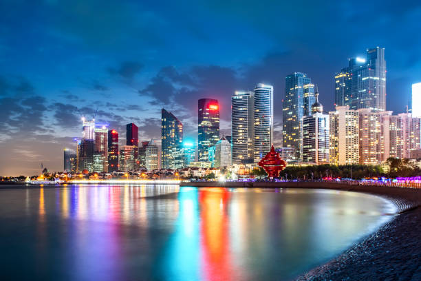 istock Qingdao Fushan Bay architectural landscape skyline 1250161568