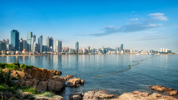 istock Qingdao Fushan Bay architectural landscape skyline 1250162077