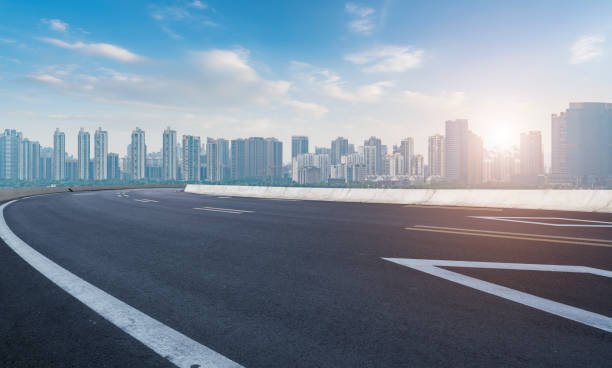 istock Urban roads and architectural landscape 1250162862