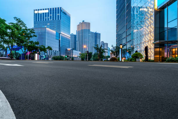 istock Urban road skyline and architectural landscape 1250167775