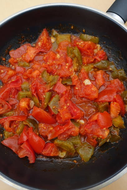istock Egg-free chakchouka Vegan cuisine 1250169412