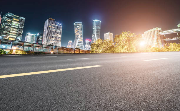 istock Urban road skyline and architectural landscape 1250169577