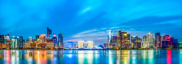 istock Hangzhou urban landscape skyline 1250170735
