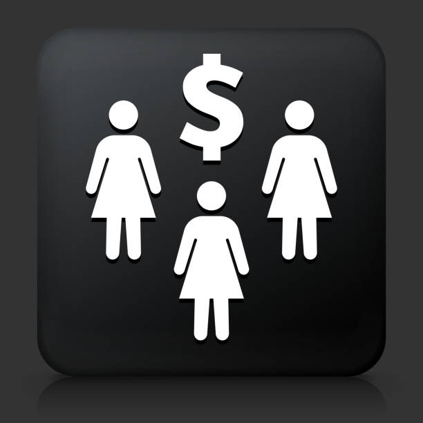 istock Women with Dollar Sign Money Icon 1250172401