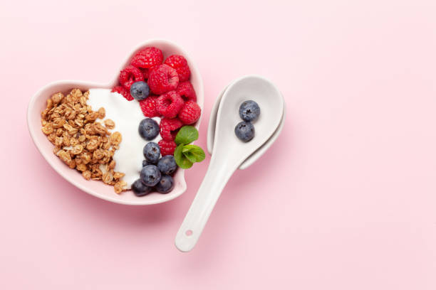 istock Healthy breakfast with granola, yogurt and berries 1250174043