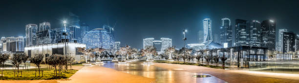 istock Hangzhou city architecture landscape skyline night view 1250174828