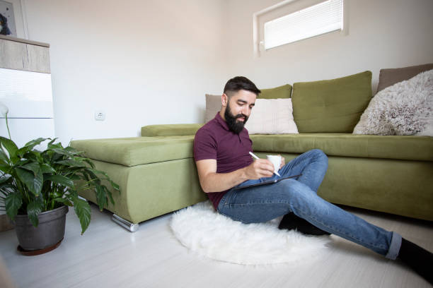 istock Digital artist working at home 1250188013