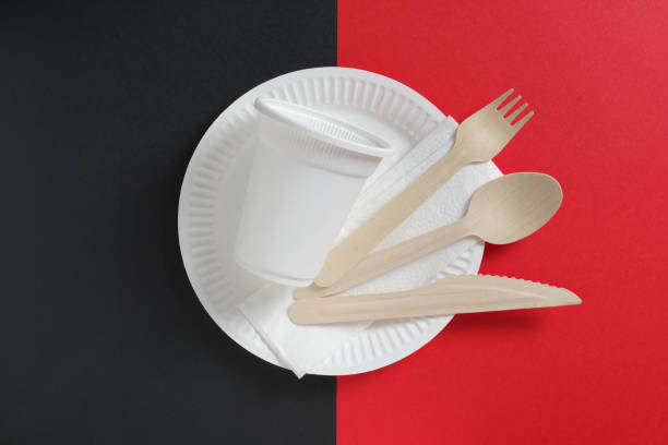 istock Plate, spoon, fork, knife and glass 1250200130