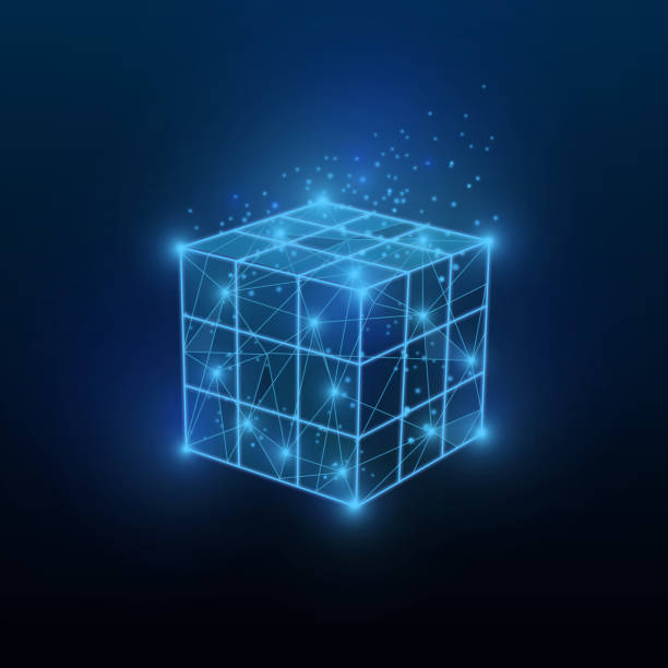 Ilustración de Inteligencia E Innovaciones Tecnológicas Cubo Rubik  Poligonal Brillante Sobre Fondo Azul Oscuro Ilustración y más Vectores  Libres de Derechos de Cubo de Rubik - iStock