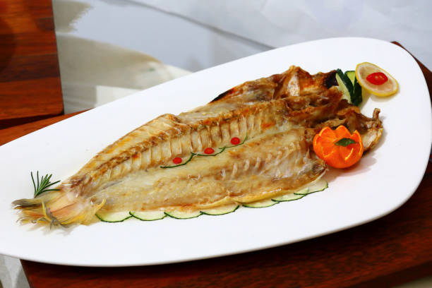 istock Roasted okdom, okdome, grilled seafood, 1250200338