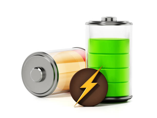 istock Batteries and recharge icon isolated on white background 1250202084