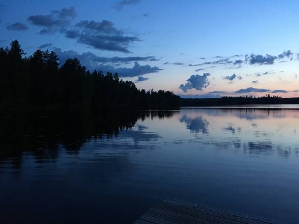 istock Finland lake nature beautiful sunset 1250208507