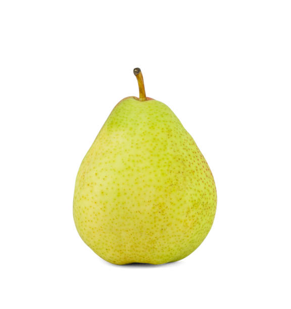 istock Fresh green Chinese pear fruit isolated on white background, die cut with clipping path 1250214277
