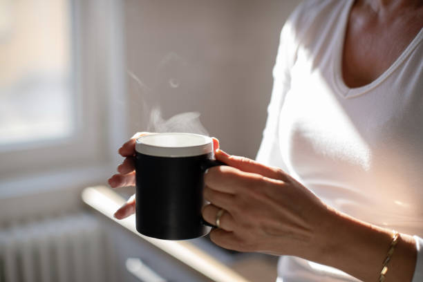 Perfect cup of freshly made coffee