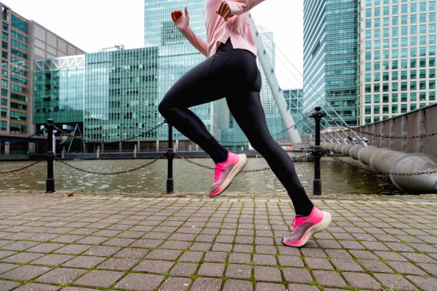 istock Low section of woman jogging 1250218894