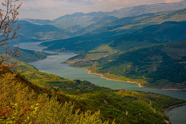 istock Beautiful panoramic view Zavoj lake (Zavojsko jezero), Serbia 1250220969