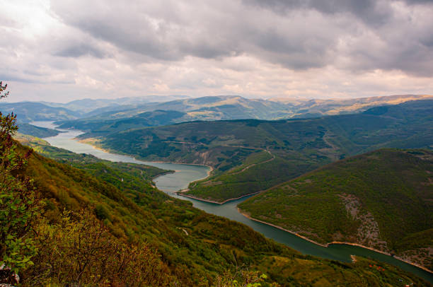 istock Beautiful panoramic view Zavoj lake (Zavojsko jezero), Serbia 1250221040