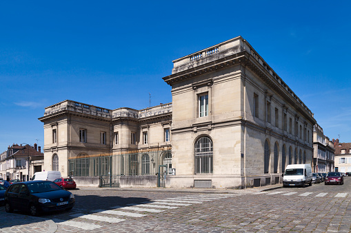 Compiègne France - May 27 2020: Commercial Court in the premises of the former Banque de France.