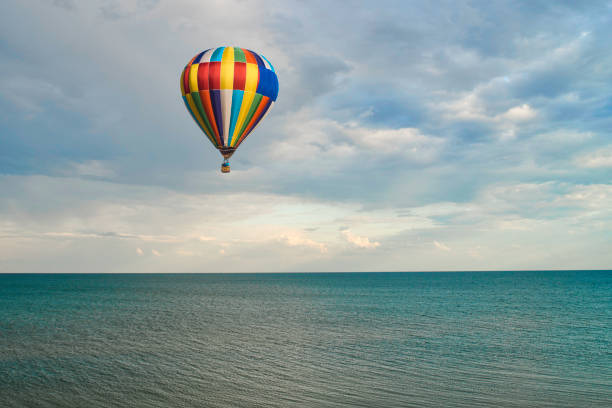 istock Balloon soars against the blue sky 1250225507