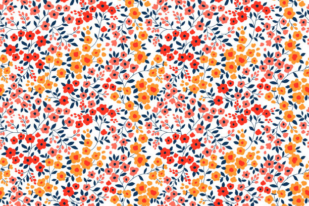 illustrations, cliparts, dessins animés et icônes de motif floral sans couture. - wrapping paper pattern floral pattern flower