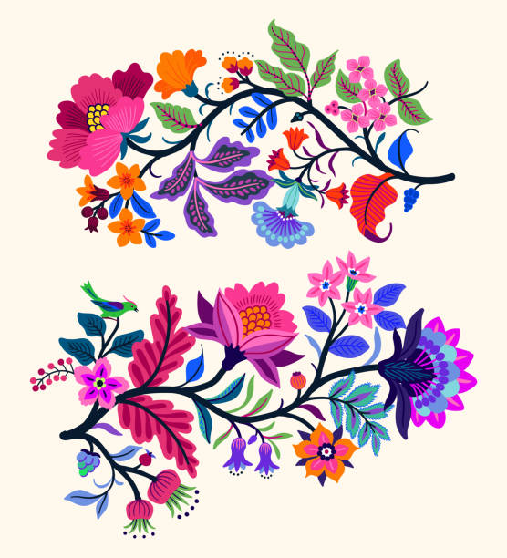 Seamless Floral Pattern Stock Illustration - Download Image Now - Tree,  Culture of India, Daisy - iStock