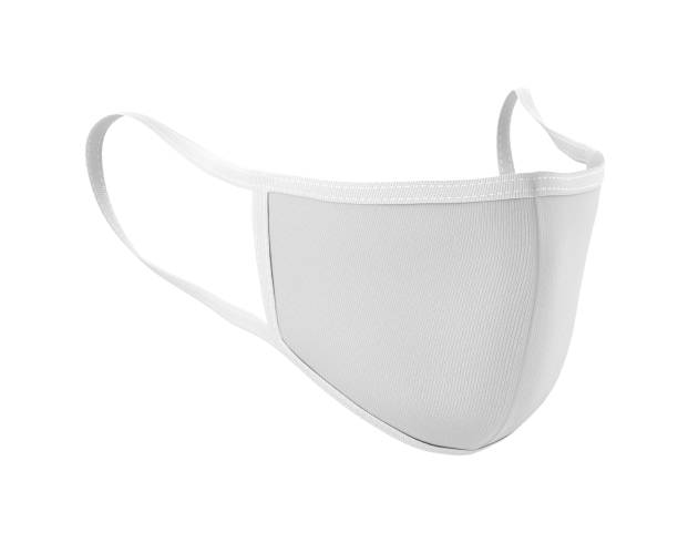 istock White Face Mask Mockup, Blank dust mask 3d rendering isolated on white background 1250233169