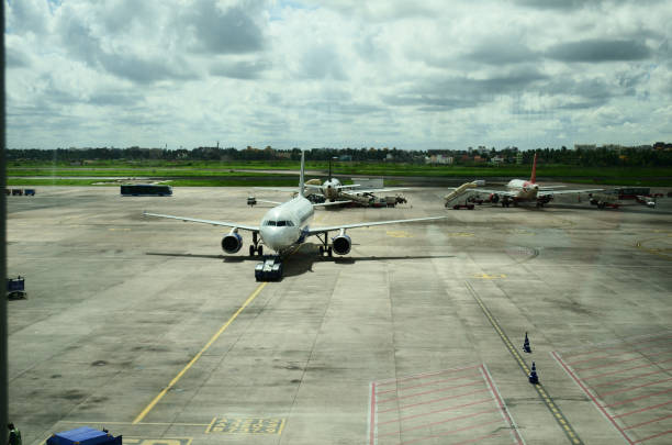 istock Airplane in airport 1250233669