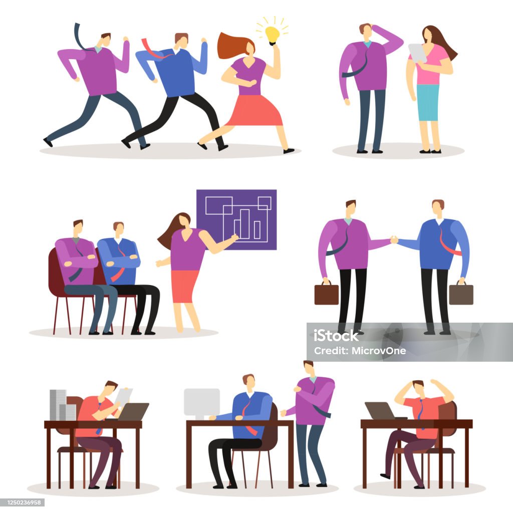 Ilustración de Personas Trabajadoras Vectorizan Personajes De Dibujos Animados Mujeres Y Hombres Empresarios Actuando En Diversas Situaciones y más Vectores Libres de Derechos de Actuación - Conceptos - iStock Ilustración de Personas Trabajadoras Vectorizan Personajes De Dibujos Animados Mujeres Y Hombres Empresarios Actuando En Diversas Situaciones y más Vectores Libres de Derechos de Actuación - Conceptos - iStock