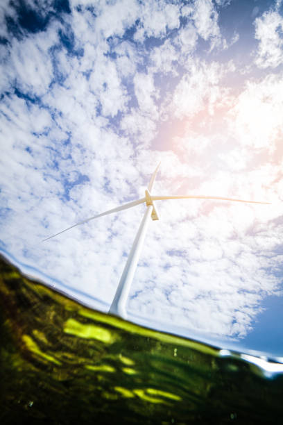 istock Wind turbines in the ocean 1250240811