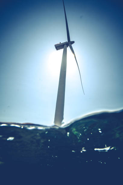 istock Wind turbines in the ocean 1250240830