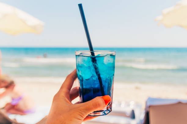 istock blue cocktail at the beach 1250243103