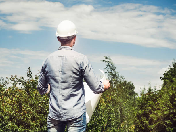 istock Young engineer in the park. Close up 1250243690