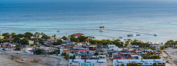 istock Panoramic high view of Los Roques town at sunset. Venezuela 1250250294