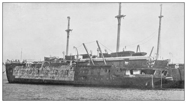 istock Antique photograph of British Navy and Army: 