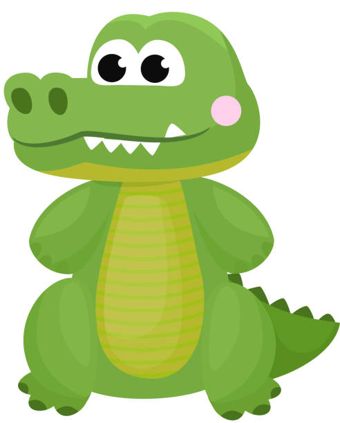 istock Crocodile vector cartoon crocodilian character of green alligato 1250253398