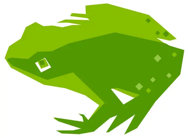 Vector illustration of frog design