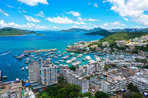Drone view of Sai Kung Peninsula, Hong Kong