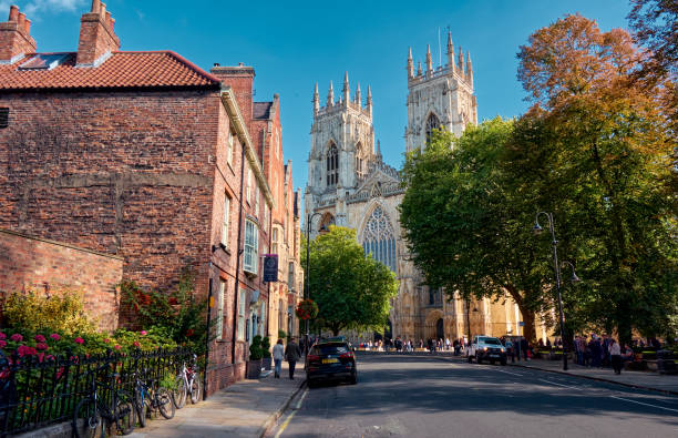 York Minster, UK The landscape around city of York and York Minster, United Kingdom york yorkshire stock pictures, royalty-free photos & images