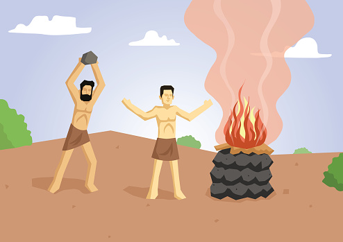 Cain And Abel Stock Illustration - Download Image Now - Brother,  Horizontal, Illustration - iStock