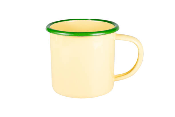 istock Yellow zinc glass on white background 1250271279