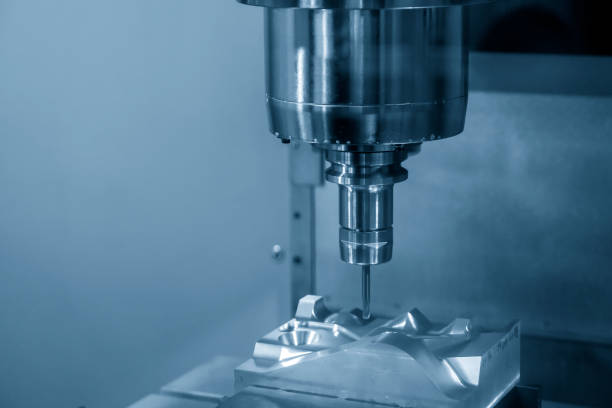 istock The  CNC  milling machine cutting  the mold parts by solid endmill tool. 1250271535