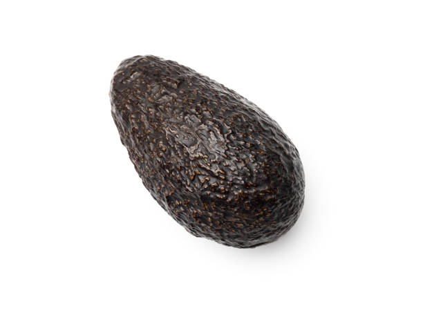 istock Avocado isolated on white background. Top view 1250273404