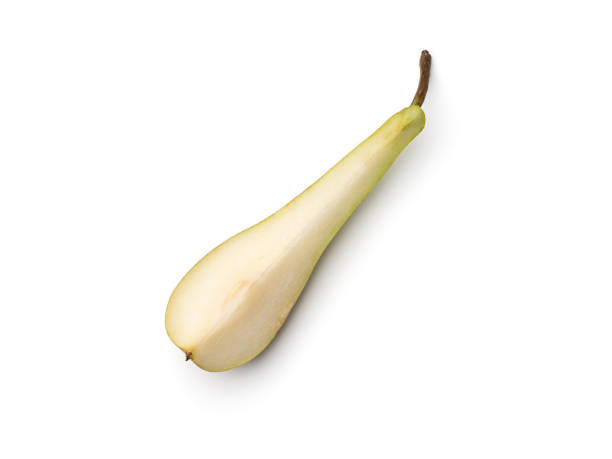 istock Pear isolated on white background. Top view. Flat lay 1250273441