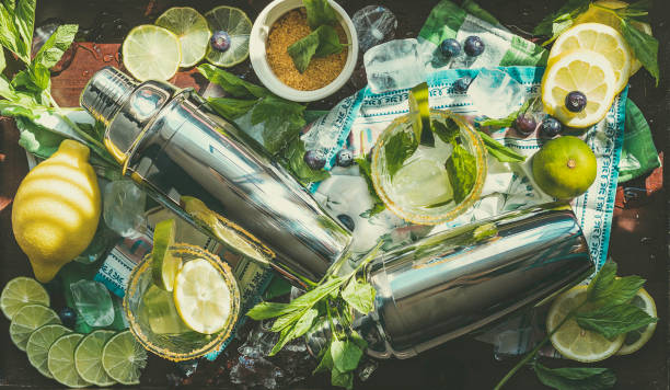 istock Citrus with ice, mint and sugar for refreshing summer drink 1250274360