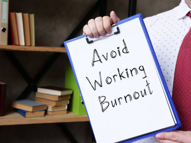 istock Avoid Working Burnout is shown on the conceptual business photo 1250279682