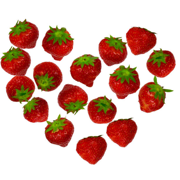 istock The clack is lined with heart-shaped isolates on a white background 1250281706