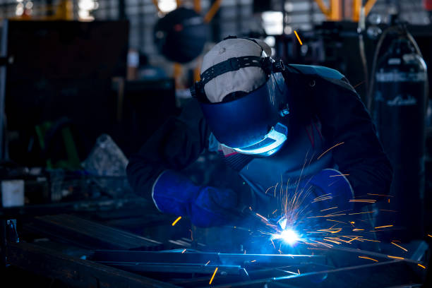 istock Industrial Welder With Torch 1250283088