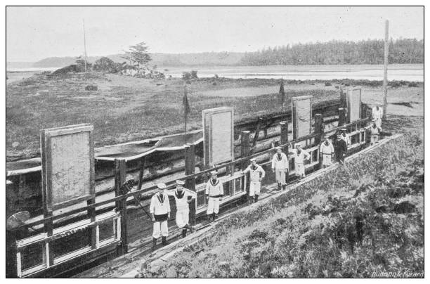 istock Antique photograph of British Navy and Army: Markers 1250285221