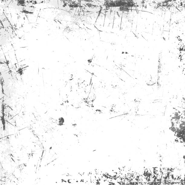 grunge urbane textur mit flecken und kratzern. schwarz-weiß-hintergrundvorlage. schmutziger hintergrund für ihr poster oder web-design. vektor-illustration. - rust metal textured backgrounds stock-grafiken, -clipart, -cartoons und -symbole