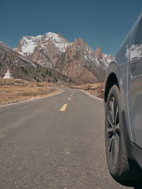 istock The car in Lianbaoyeze Scenic area 1250290619